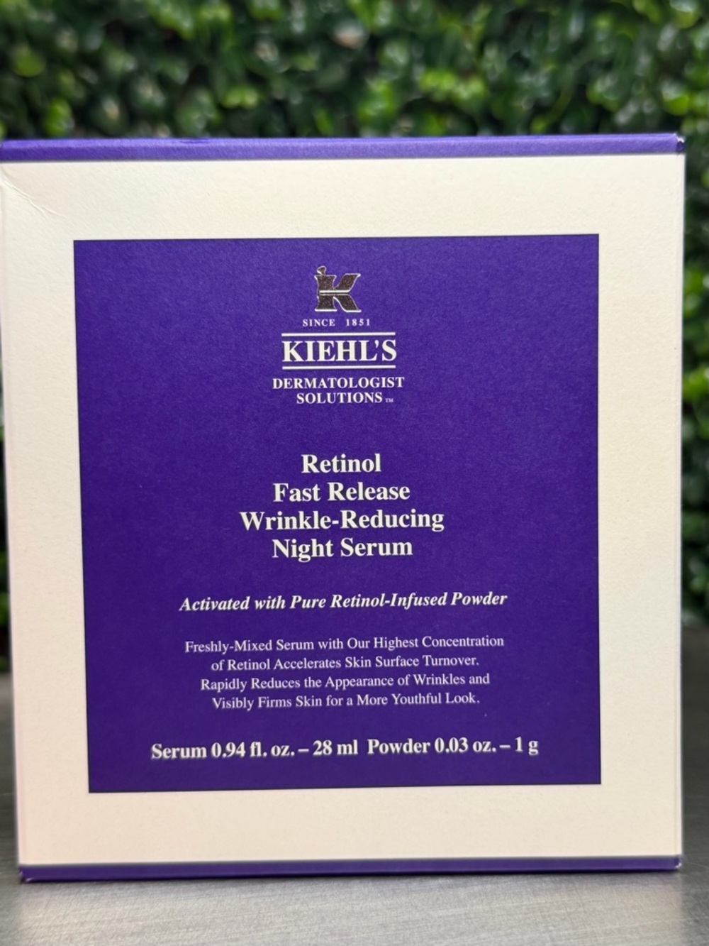 Kiehl's Retinol Night Serum Box